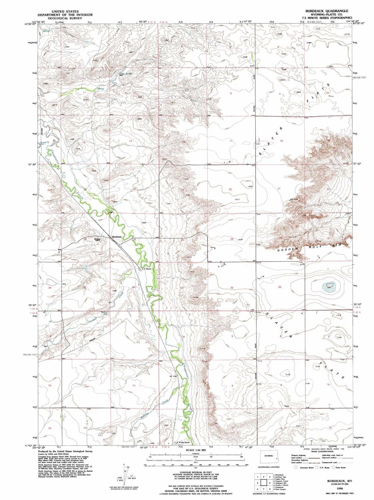 kaart van Bordeaux topografische