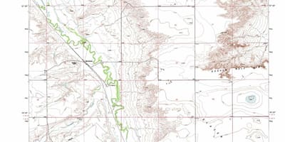 Kaart van Bordeaux topografische 